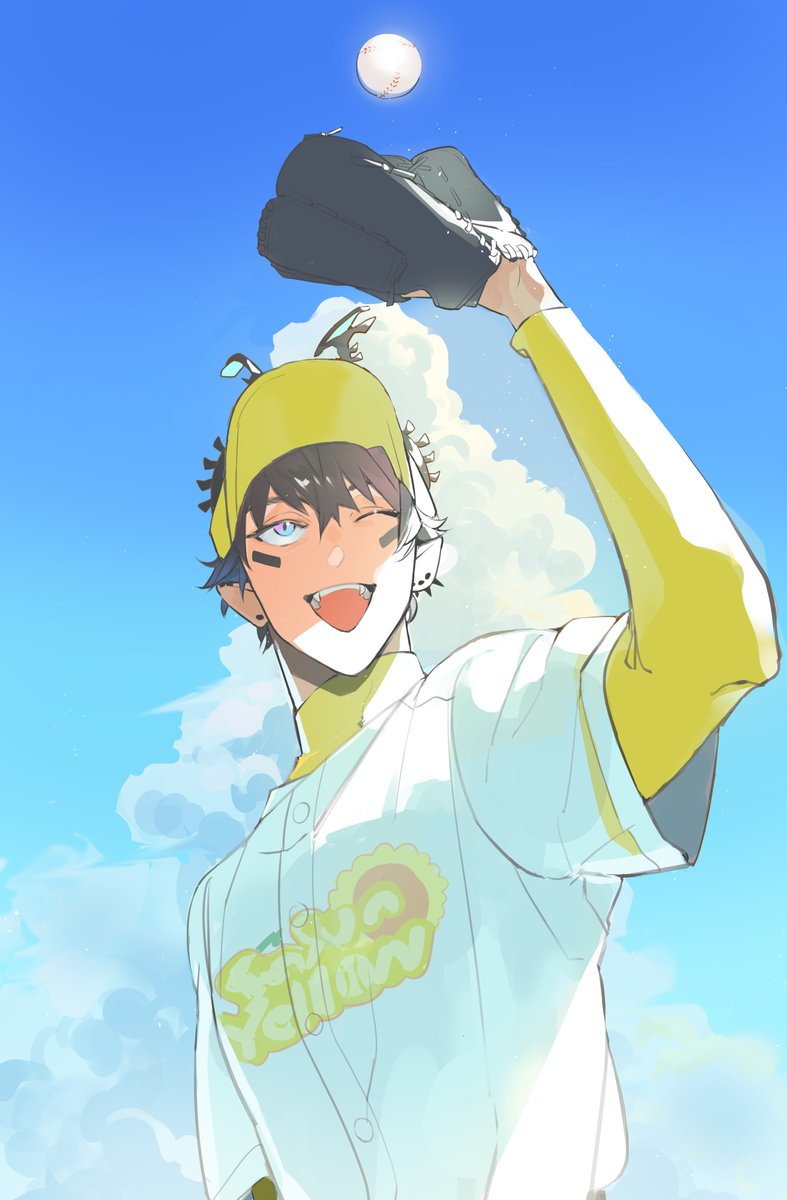 yoshika_en's tweet photo. #RenZottoArt #にじさんじアルプススタンド 本戦2日目もさんさんファイト！⚾️ https://t.co/e5pkle0xwO