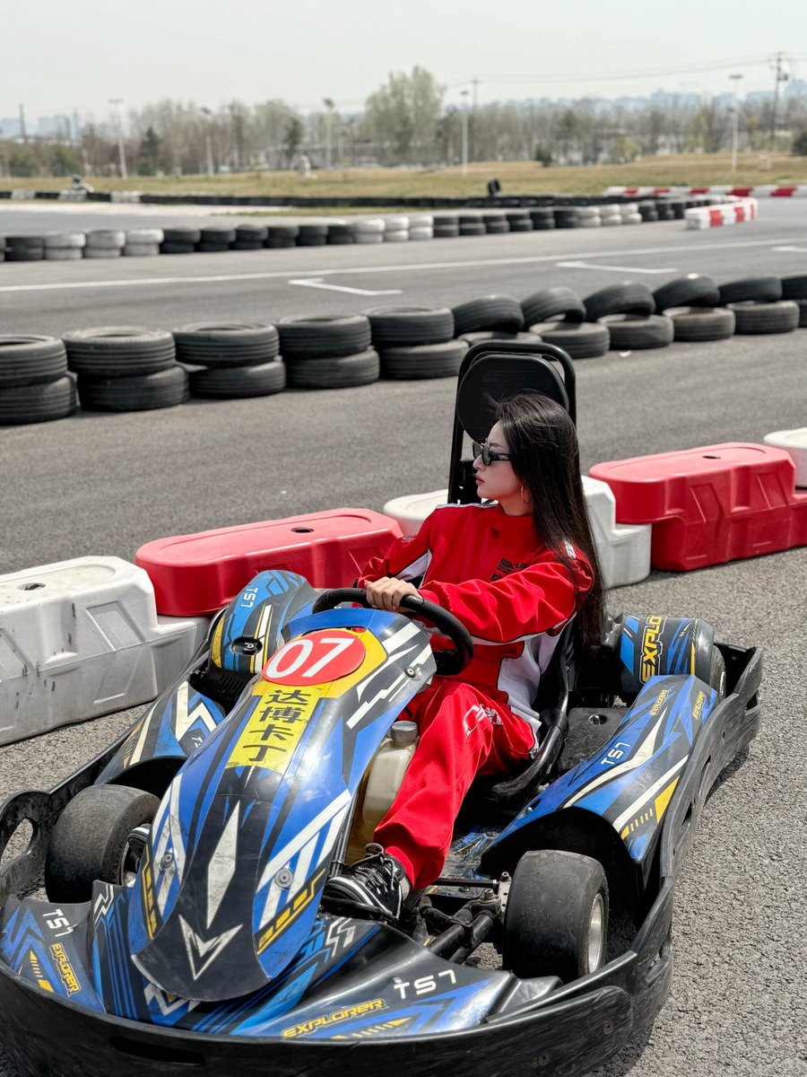 Starlet_Tess's tweet photo. They told me to drive safe, but they didn’t say anything about driving fast. Who’s challenging me to a race? https://t.co/IT8IejenId