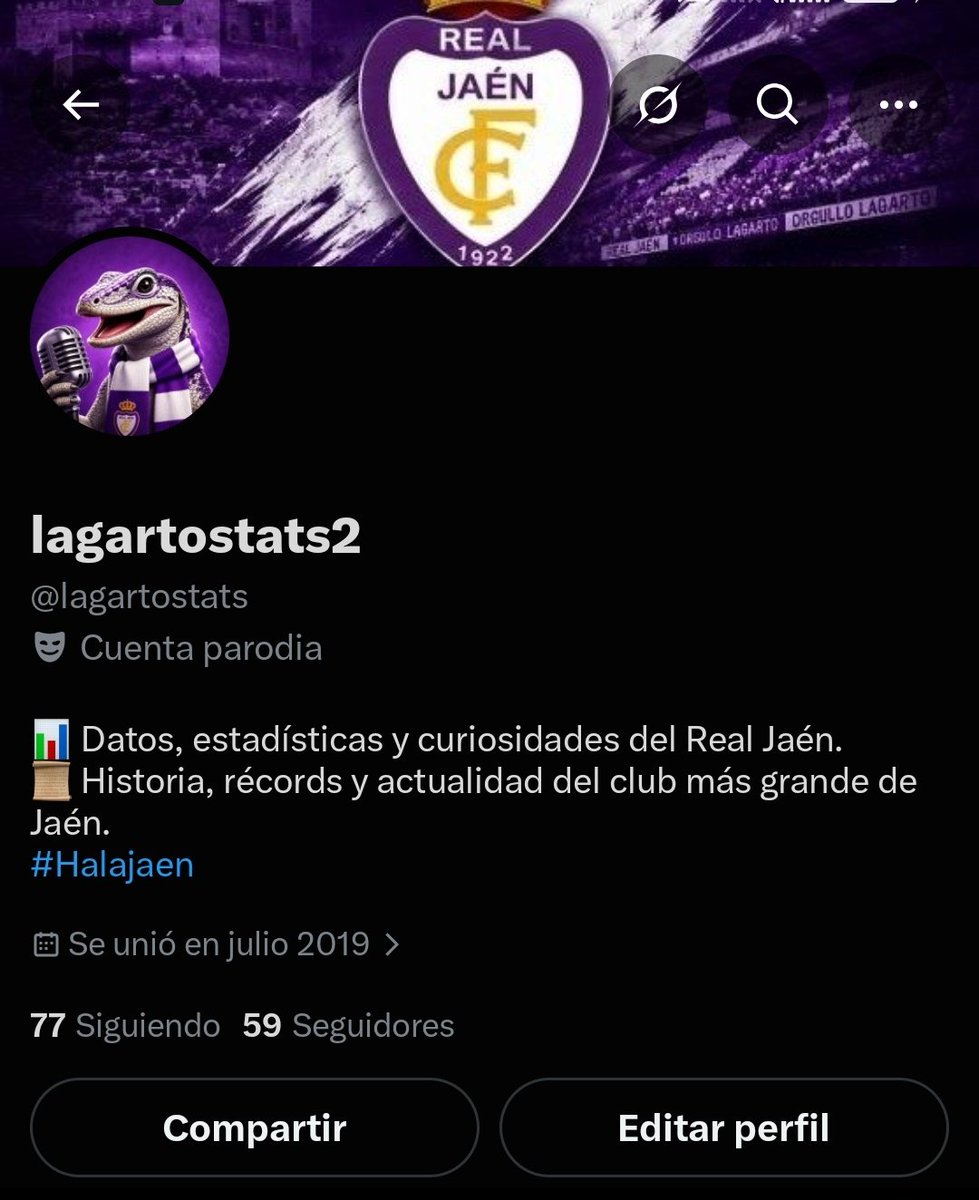 lagartostats's tweet photo. Seguidme vamos a llegar a 100 seguidores ánimo lagartos 😍🤍💜🦎 
#Realjaén #viral https://t.co/D5HXB6DM5n