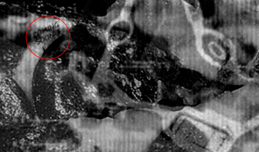 unwitheredtruth's tweet photo. @FNAF_ScottGames If you turn off the red and green channels, you can see what looks like a map (?) image overlaid on the blue channel.

@GiBi_Devon also noticed the words "coming soon" in the middle to the left.

Dunno if someone else can photoshop trickery their way to making it clearer. https://t.co/XUfvKTcxDA