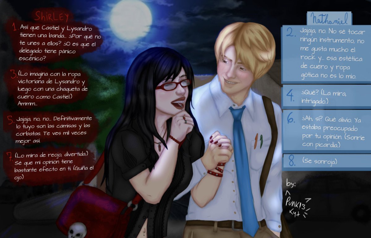 Punkie_kat's tweet photo. Hola... Gracias a la semana de 1pa reviví y rehice otra imagen, obviamente la hice con mi OC y un diálogo que se me ocurrió q podrían tener (si se hace se hace bien) así q nada espero q os guste, denle like y suscribanse para más 😋 https://t.co/SFi2iHsMp4