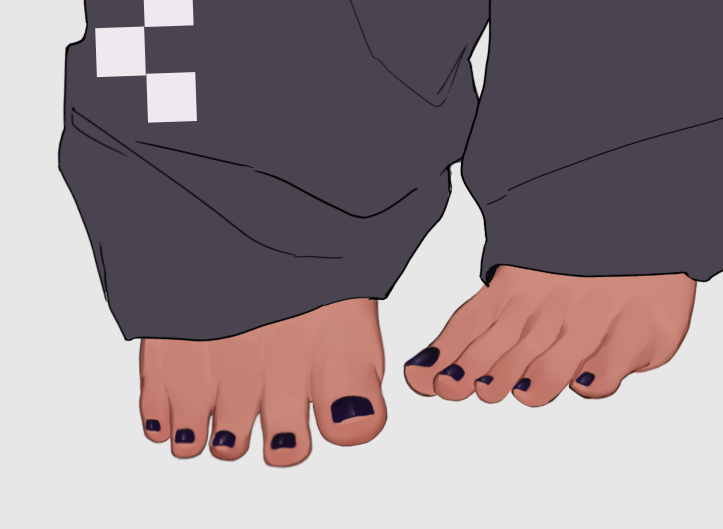 asumiisu's tweet photo. look at those rendered toe beans https://t.co/Ty0gvlNqcO