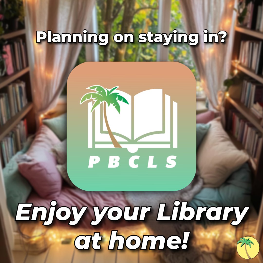 pbclibrary's tweet photo. Homebodies can have Library fun, too! Download our digital resources and enjoy what your Library card has to offer from the comforts of your own home. What are you checking out?

#PBCLibrary #Library #Digital #Home https://t.co/fC4rOIa0UL