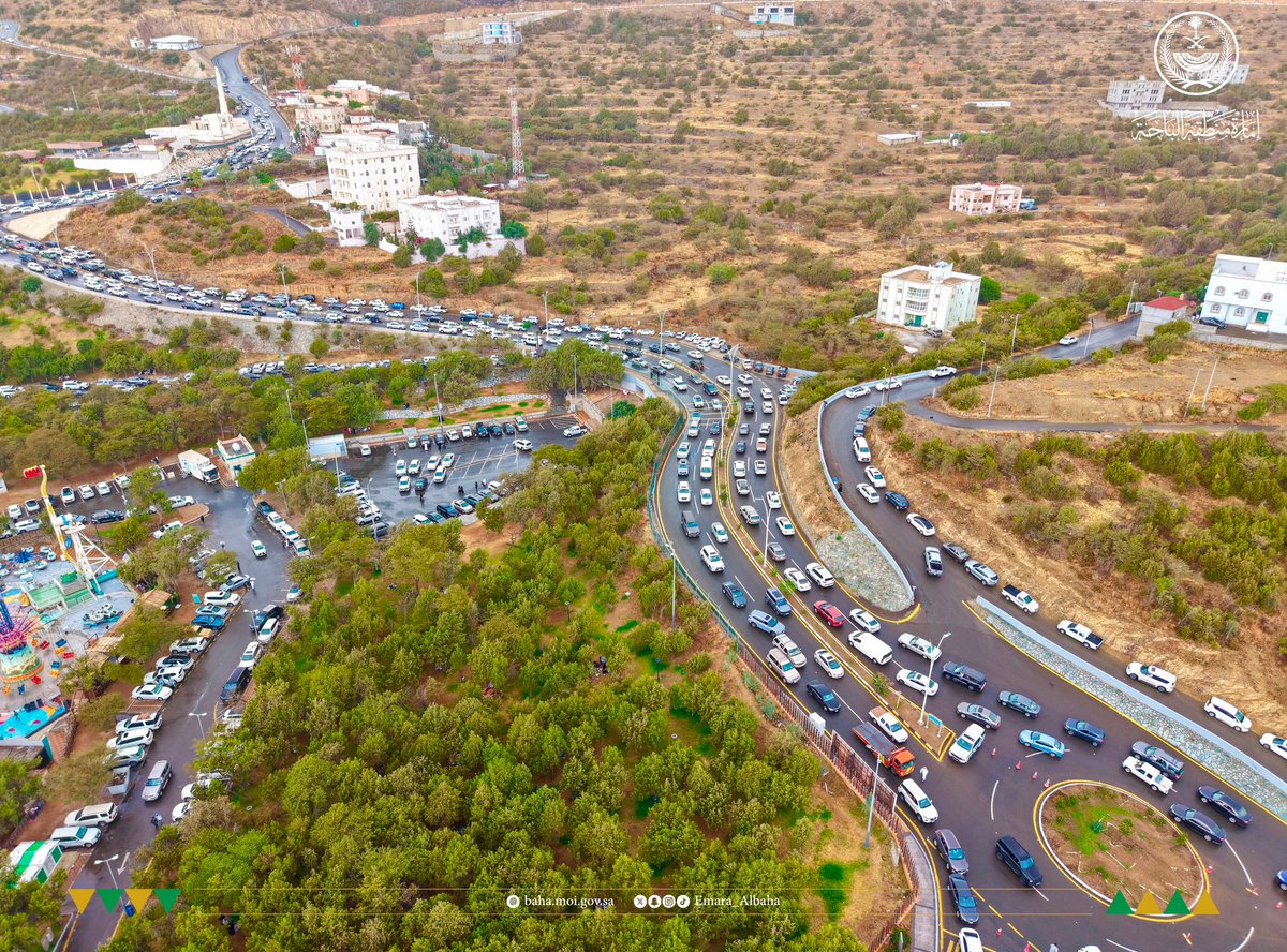 Emara_Albaha's tweet photo. إقبال على مصائف #الباحة.. يعكس جمالها وطبيعتها الساحرة. 

#إمارة_منطقة_الباحة
#صيف_الباحة_2026 https://t.co/oQOeh3dthC