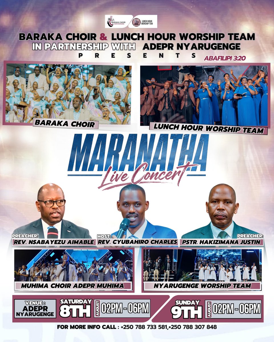 BarakaChoir's tweet photo. Bana natwe muri concert
 'MARANATHA LIVE CONCERT '

DUKURIKIRE HANO

👇👇👇👇
https://t.co/1ssT7MJSl4 https://t.co/k4ckl8UxJk