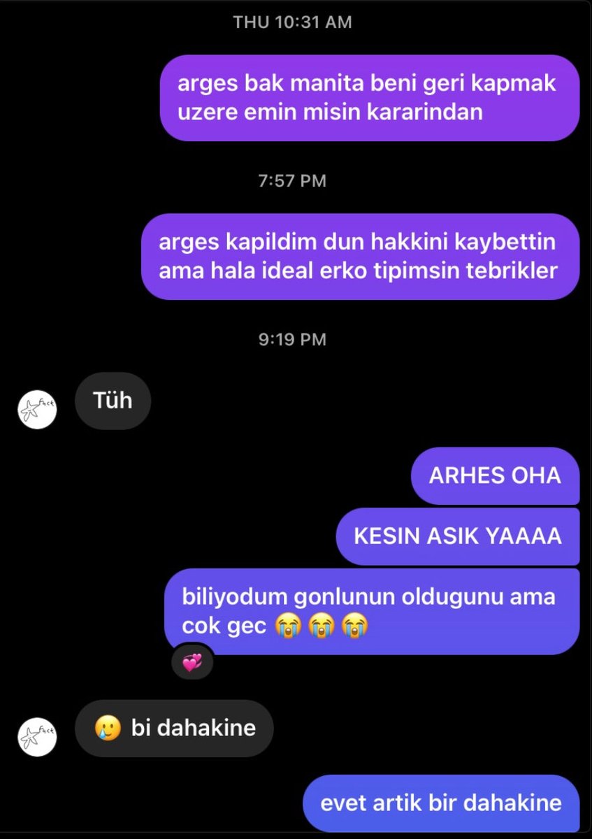 ysmurffe's tweet photo. 2022de big5 argese fena crushim vardi bi gun boyle cevap vermisti puhahhaha gruba girip unlu olursa alnima yapistirip gezerim artik https://t.co/5fmpAmbkkJ