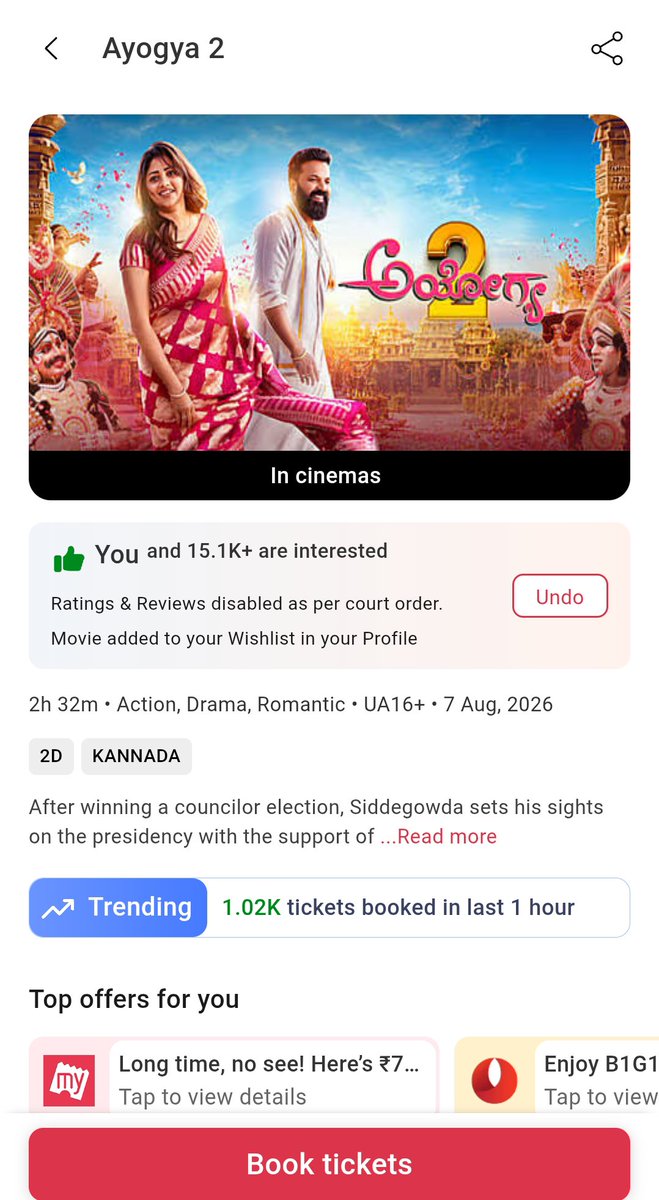 ambarishtp1's tweet photo. Bms trending @SathishNinasam 
#Ayogya2 https://t.co/ltIrcy40Hm