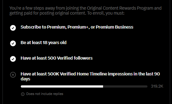 0xQuantic's tweet photo. It turns out I’m close to qualifying, so I asked @grok what I could do to improve my chances.

The answer might be of help:

The single most important thing is this: stop posting personal stuff and pure replies, and instead crank out 5–7 high-quality original posts every day that look exactly like the ones that already worked for you—long technical breakdowns of Flare/XRPFi/Smart Accounts, data charts with real numbers, and smart quote-tweets that add your own insight—because those are the only posts that actually get unique Premium users seeing them in their Home Timeline, and doing more of them is the fastest realistic way to close the remaining 181K gap.

TLDR: Create more high-quality content about @FlareNetworks