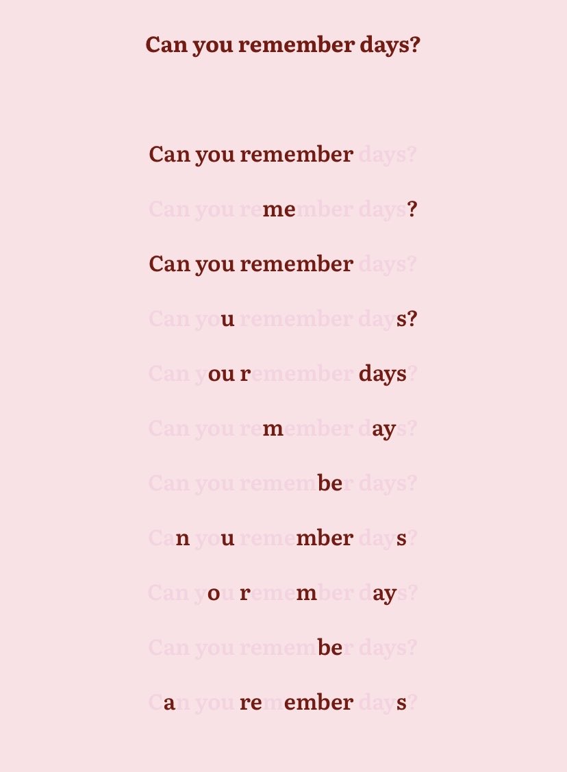 moongiboongi's tweet photo. “Can you remember days?”

Blue by zerobaseone, a poem. https://t.co/moIbF2Rgl2