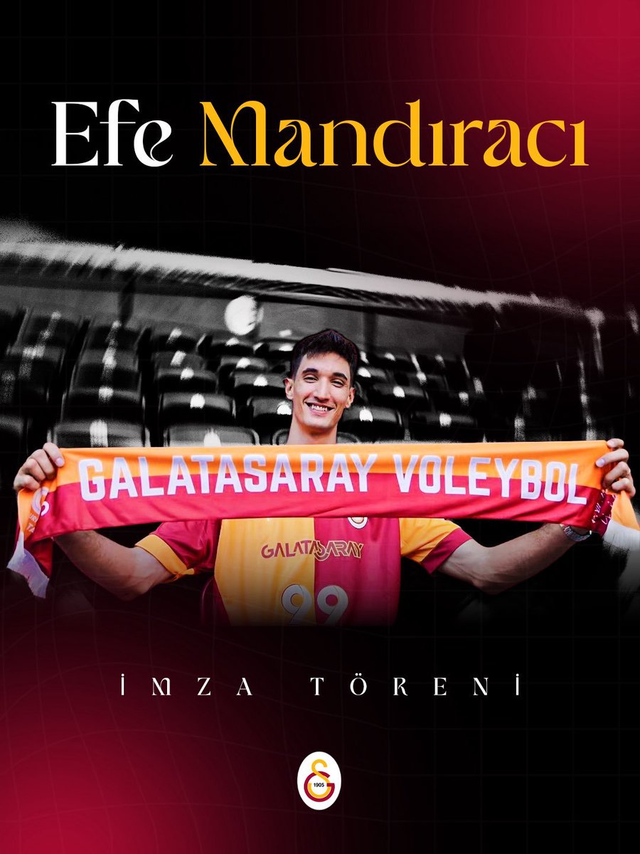 Temmzvolley's tweet photo. Galatasaray, Efe Mandıracı için imza töreni düzenleyecek

⏰10 Ağustos Pazartesi 14.00
📍Ali Sami Yen Spor Kompleksi RAMS Park https://t.co/uzGCNJzQpL