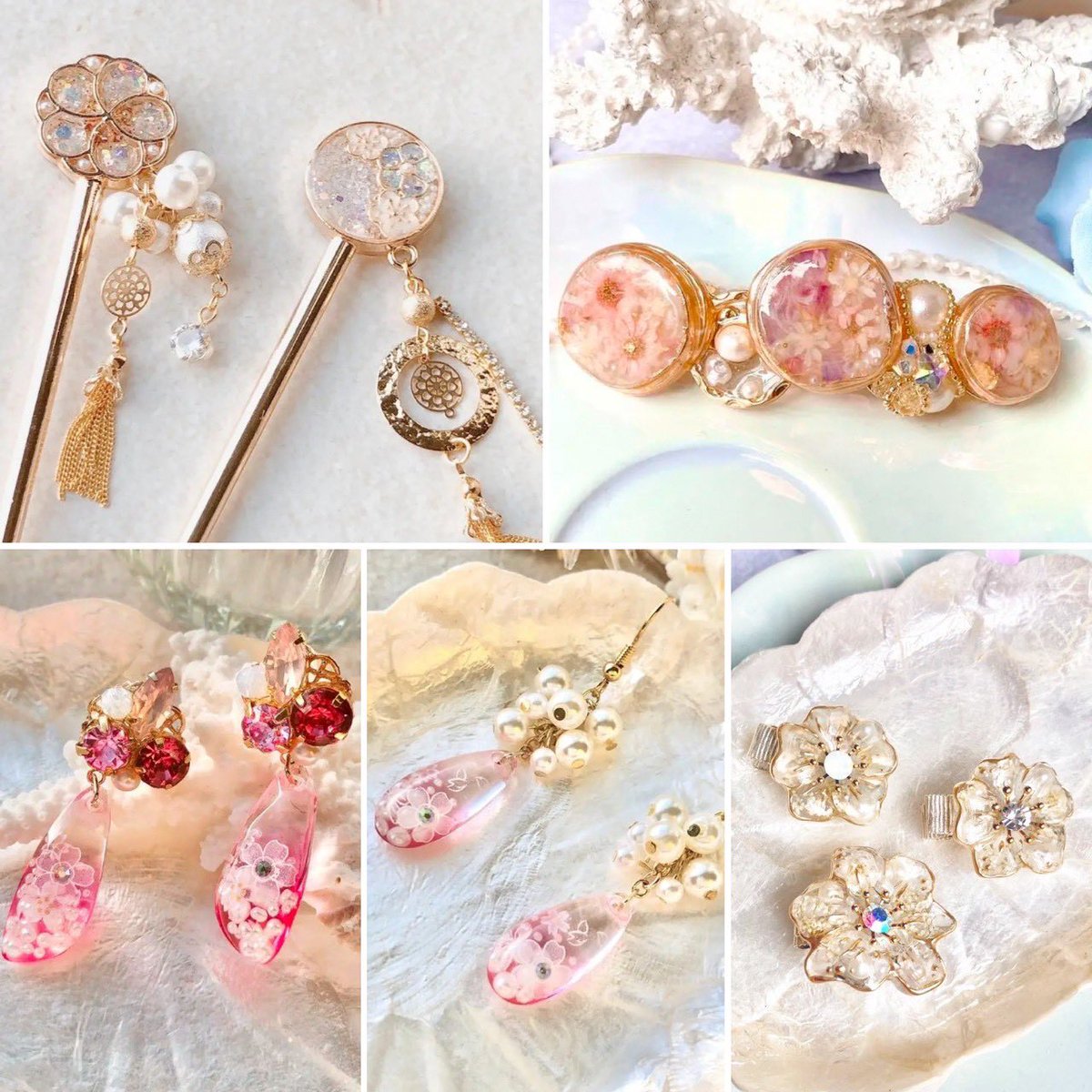 saras_style4612's tweet photo. 浴衣にも似合っちゃいます✨お花のアクセサリーや、海のアクセサリー🫧
夏祭りの癒しアイテムになれますように✨
#浴衣に相性抜群
#365DIYtheme

𓈒𓏸┈┈┈┈┈┈┈┈┈┈┈┈┈┈┈𓏸𓈒
𓇼 minne  https://t.co/SzWR1AeSZC

𓇼Creema https://t.co/SEvgQl8gmL…

#ハンドメイド好きさんと繋がりたい https://t.co/356y0wJ4dd