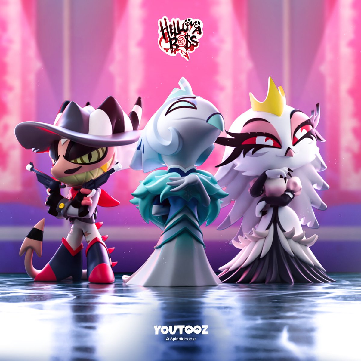 youtooz's tweet photo. i'm going to take everything, everything you own!!!

#helluvaboss returns with all new figures on august 11th at 3pm est 😈 available 4 weeks only https://t.co/2Is2FP1ejd