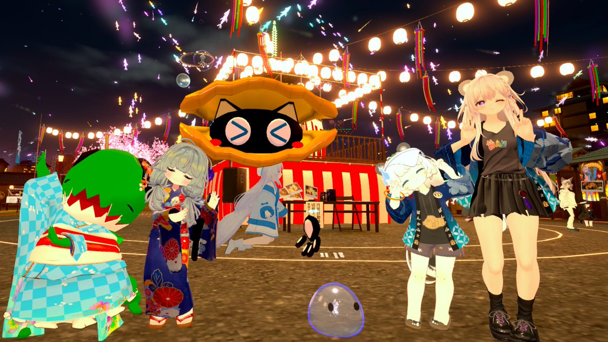 norimaru_0o0's tweet photo. めっちゃ楽しかったーーー！！！！ #ぽんかふぇVRC #超寝転ん盆踊り2026 #VRChat https://t.co/tSvSTIVCRE