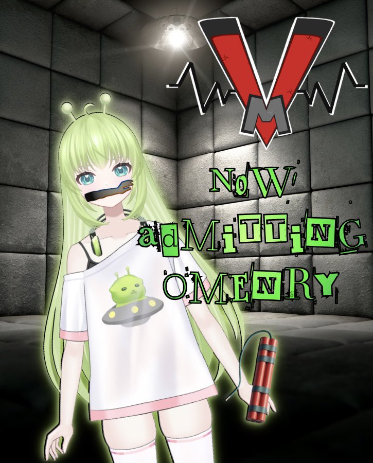 VManiaGroup's tweet photo. 🛸NEW ADMISSION🛸

PT: OMENRY

Arrival: Pt arrived at the facility with one of the facility employees arm’s in her mouth….as well as a stick of dynamite from unknown origin. We have now lost the south wing.

Notes: Please….Keep a close eye on this one….she scares us https://t.co/fYCjOVupCl