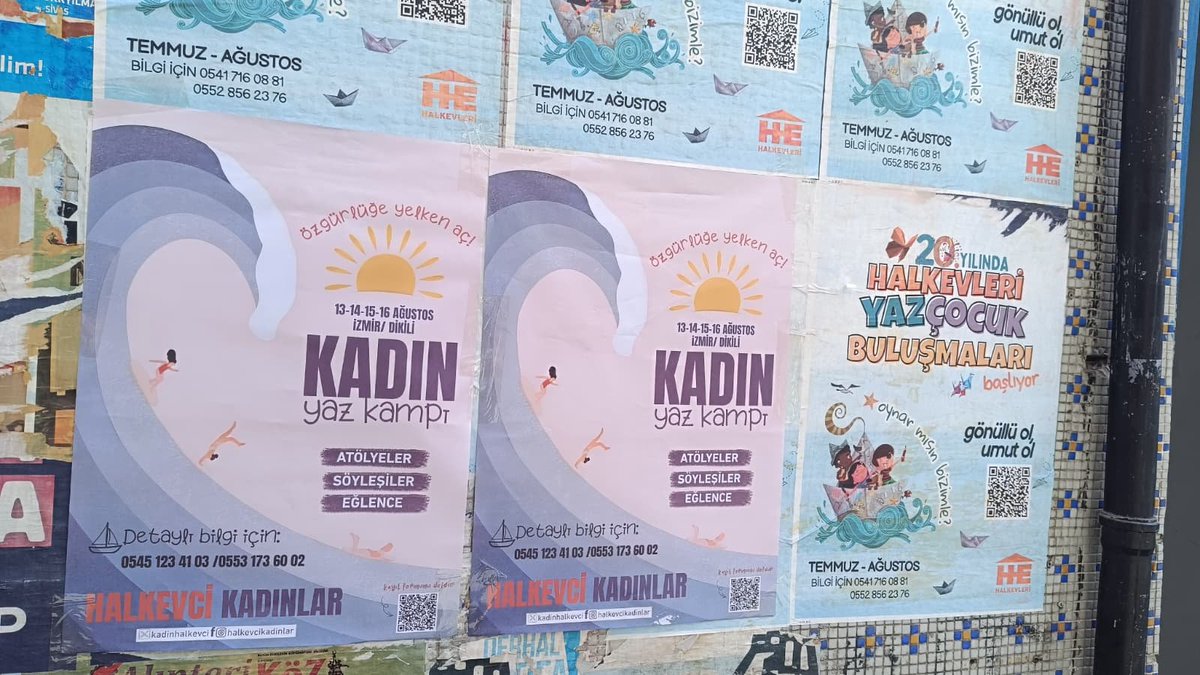 kadinhalkevci's tweet photo. Okmeydanı sokaklarında isyanın rüzgarı esiyor 💜

Kadın kampı afişlerimiz sokaklarda yerini aldı. Hadi rüzgara çevir yelkenini! Sen de kadın kampında yerini al 🏕

Kayıt için ⬇️
https://t.co/x5rB5kAvqt https://t.co/vMCE88IfwQ