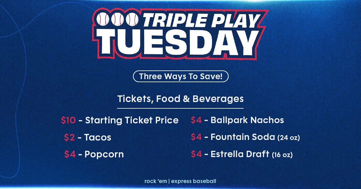 RRExpress's tweet photo. Turn your Tuesday into a triple play☺️ Spend this Tuesday (August 11) at #DellDiamond and enjoy our exclusive deals on tickets, food &amp; drinks!

🎟️: https://t.co/LAHn4eqzT1 https://t.co/Vr27Tor8R6