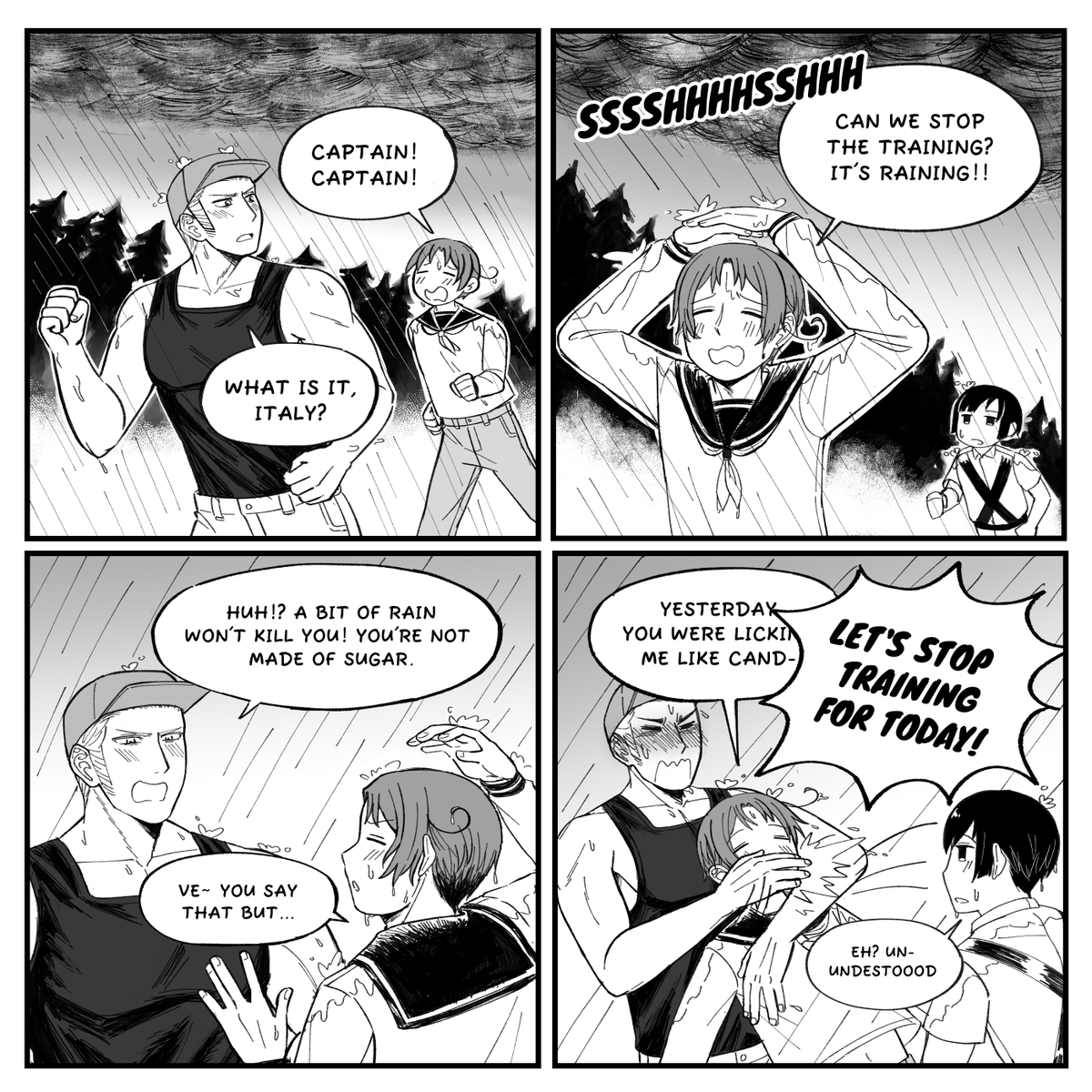vibite_x's tweet photo. Gerita Fancomic
WARNING: Dirty joke
Only Lud knows how sweet Feli is 🍬
#hetalia #aph https://t.co/V97vNPaSAT
