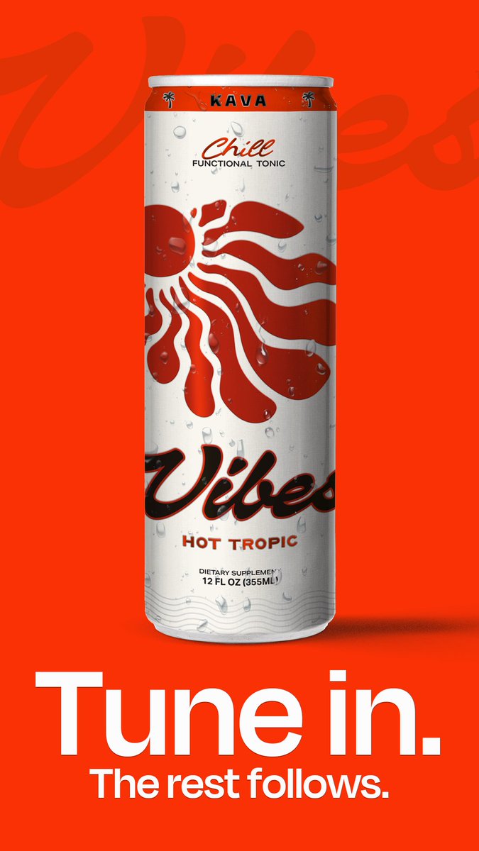 VibesBeverages's tweet photo. Keep the ritual. Skip the compromise. 🌴🔥

Hot Tropic = Mango Habanero + Kava Root Extract + L-Theanine + Green Tea Extract + Allulose.

Calm. Present. Socially relaxed.

Tune in. The rest follows.
#VibesBeverages #HotTropic #Kava #FunctionalTonic https://t.co/0qDbrWLVJq