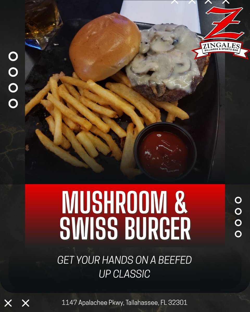 ZingaleBilliard's tweet photo. There's something about a good burger after a few games of pool.
Hot off the grill, piled high, and definitely worth both hands. ๐
#BurgerLovers #TallahasseeFood #SportsBarEats #BestBurger #ZingalesTallahassee https://t.co/KMKS4e5GYQ