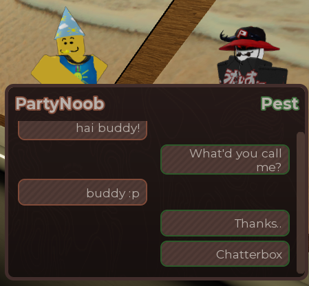TheAxolotlSun's tweet photo. New dialogue for most every character! https://t.co/6YrNwcK2h2