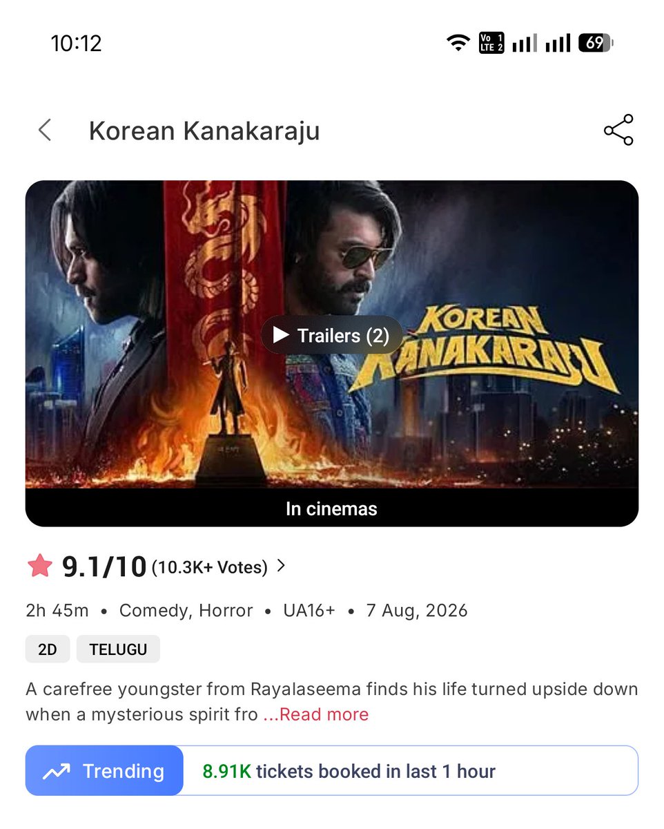 Sai_Mohan_999's tweet photo. Day 2 >>> Day 1 - Housefull Shows & Rampage everywhere for #Dc 🔥🔥
#BlockbusterDC
#DC dominated #KoreanKanakaraju 💥 https://t.co/pD4tWwbcX2