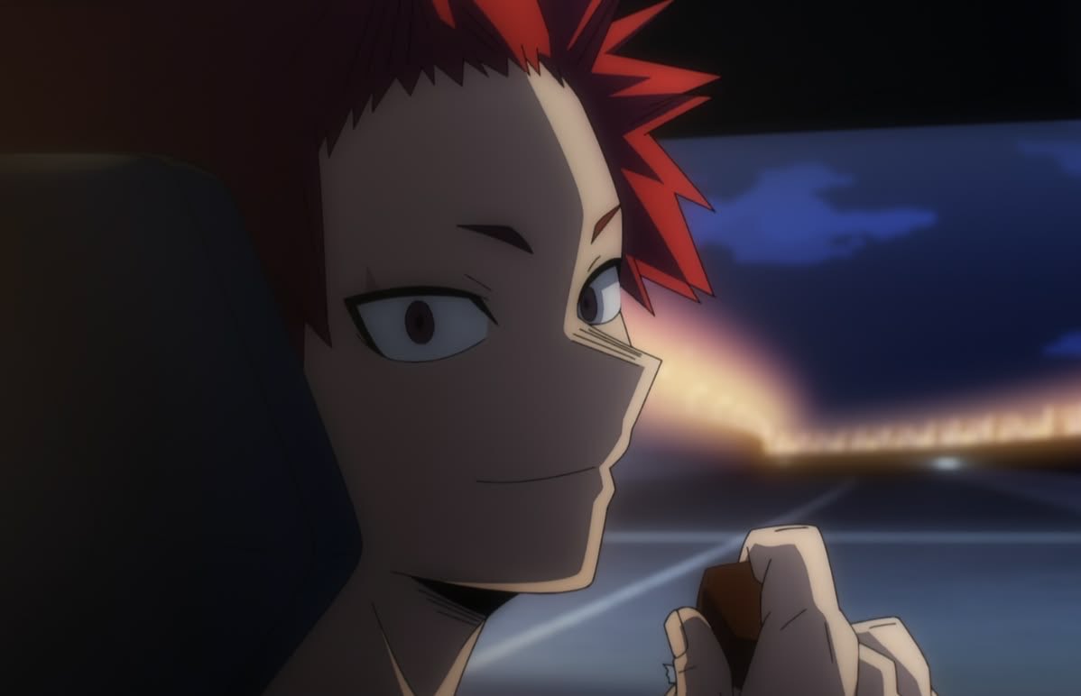 femmeeiji's tweet photo. kirishima is actually a brat😭😭 purposefully getting crumbs in bakugo's car like he does not give a fuckkkk https://t.co/NkZPdgaR2n