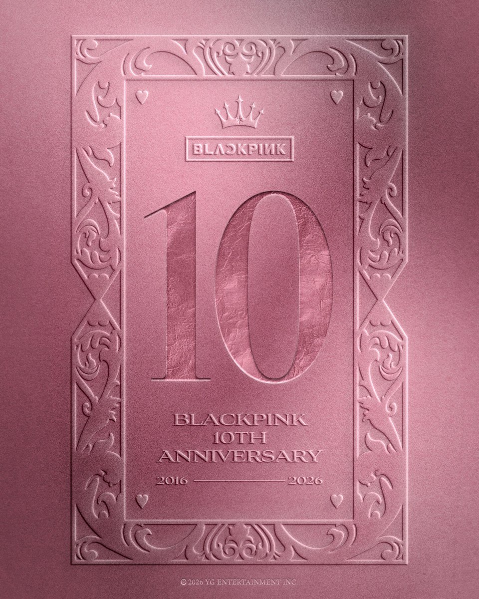 LABELSCorp's tweet photo. #ANIVERSARIO 10º DE BLACKPINK

#블랙핑크 #10THANNIVERSARY #WITHBLINK #20260808 #YG https://t.co/uhRJQAPZwH