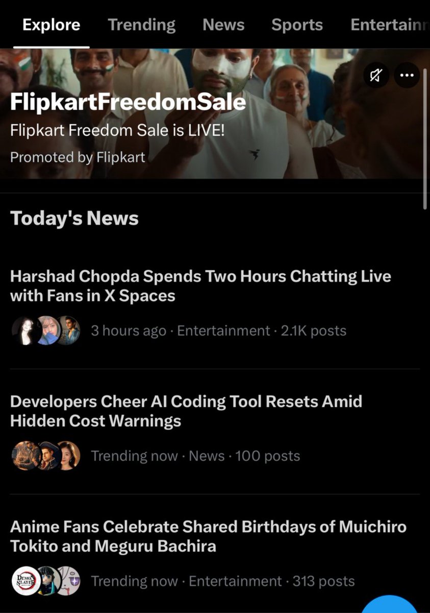 TeamHarshadOFC's tweet photo. Toady harshad was in space to talk with us and thank us about our support. As usual he's trending with the headlines

#HarshadChopda https://t.co/j6uJ61ufIX