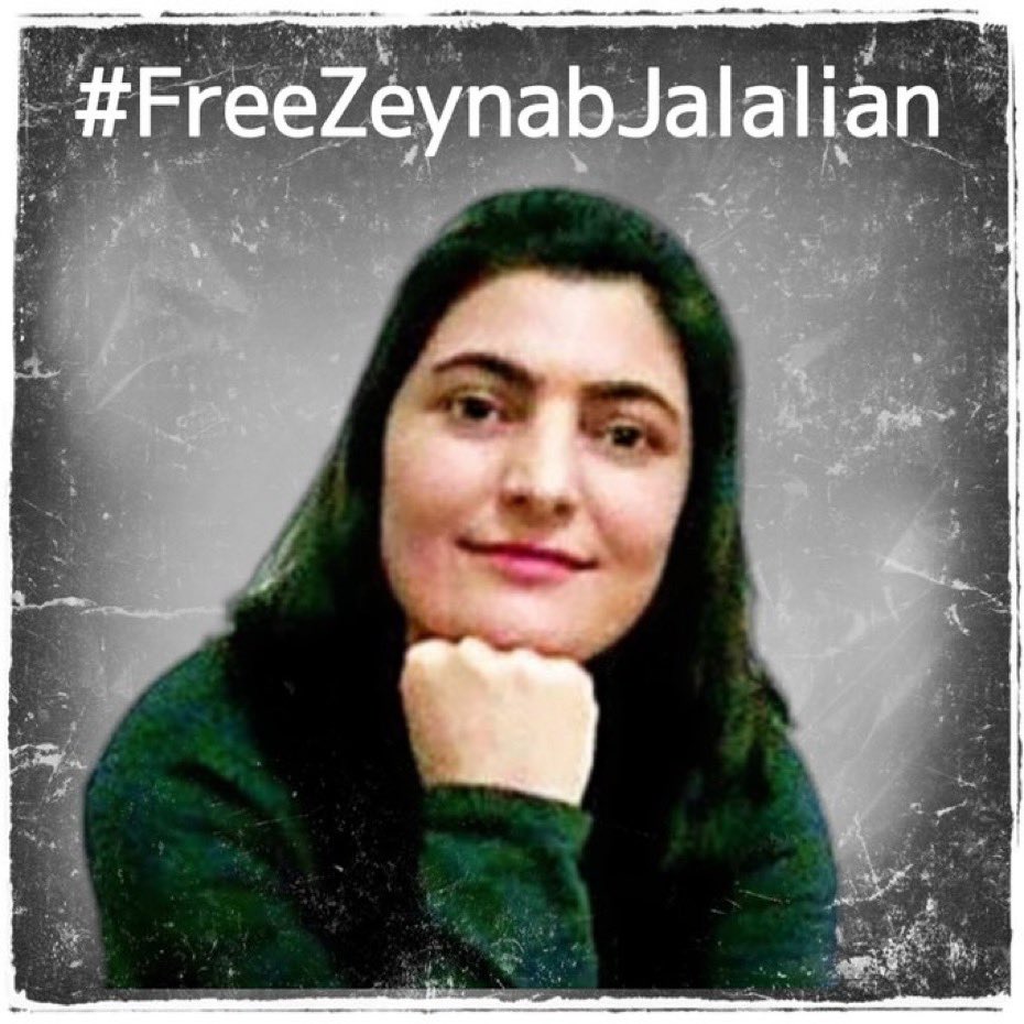 NickSotoudeh's tweet photo. من امروز و هر روز صدای #زینب_جلالیان هستم تا روز آزادی اش  #زینب_جلالیان_را_آزاد_کنید #زن_زندگی_آزادی 
#مهسا_امينی‌ 
#آرمیتا_گراوند 
#نیکا_شاکرمی https://t.co/6pu5kaGvjc