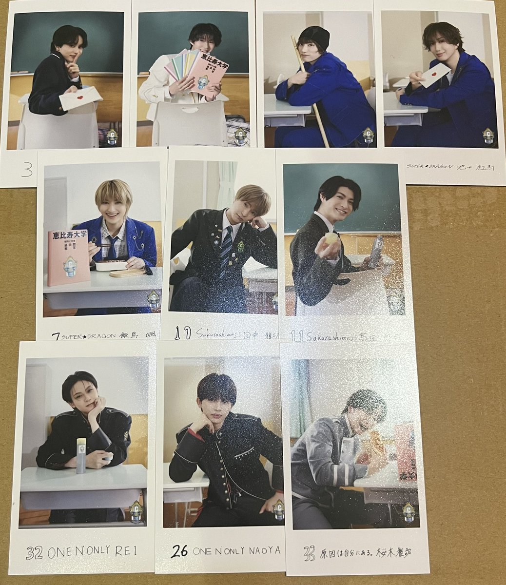 haruru3_I4's tweet photo. EBiDAN エビライ 交換 ミニフォト アクキー 

譲 タクヤ ハル 曽野 颯 彪馬 楽 田中 髙田 REI NAOYA 桜木 TAKUYA MORRIE SHOOT YUMA 武田 竹野 千田 
求 阿久根

譲 SEIYA FUMIYA アロハ
求 ハル

8/9 Y東リリイベ、8/14エビライ手渡し優先。
郵送も可。
お気軽にリプお願いします。 https://t.co/Y6WgQjsvOh