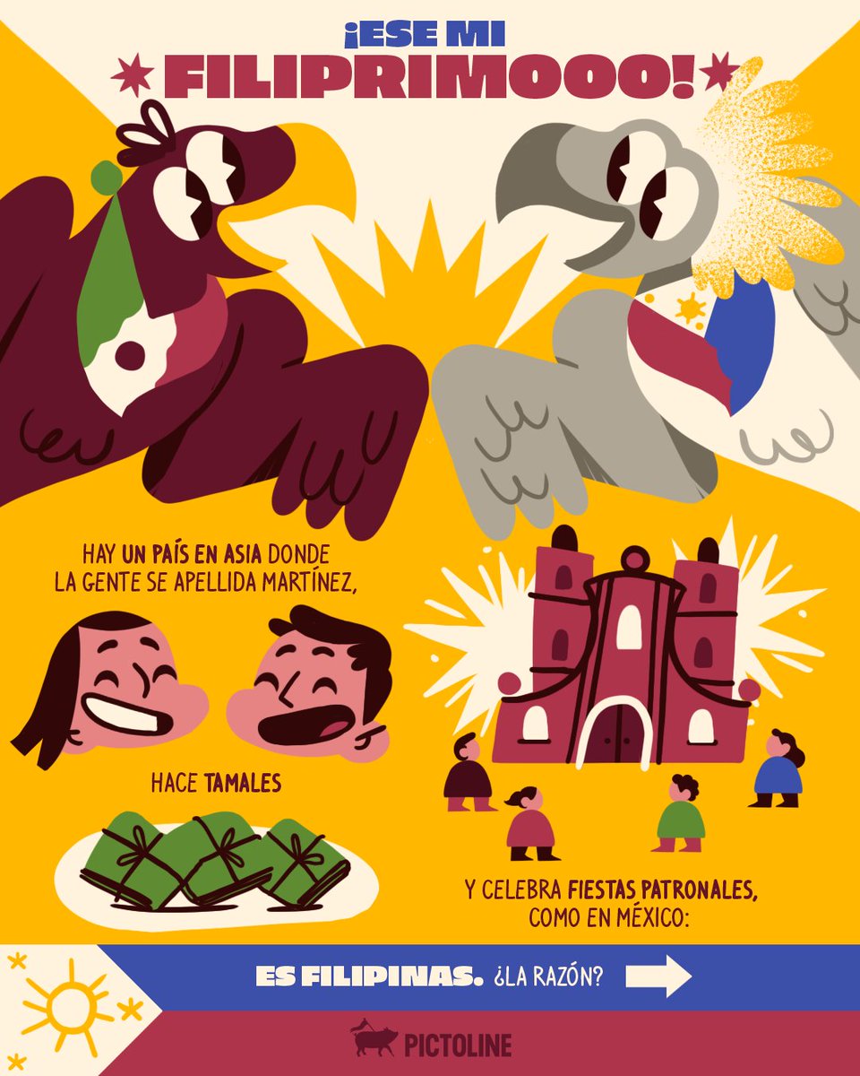 pictoline's tweet photo. México ✨🤝✨ Filipinas 

#cultura #sociedad #pictoline https://t.co/kzNF6COsGx