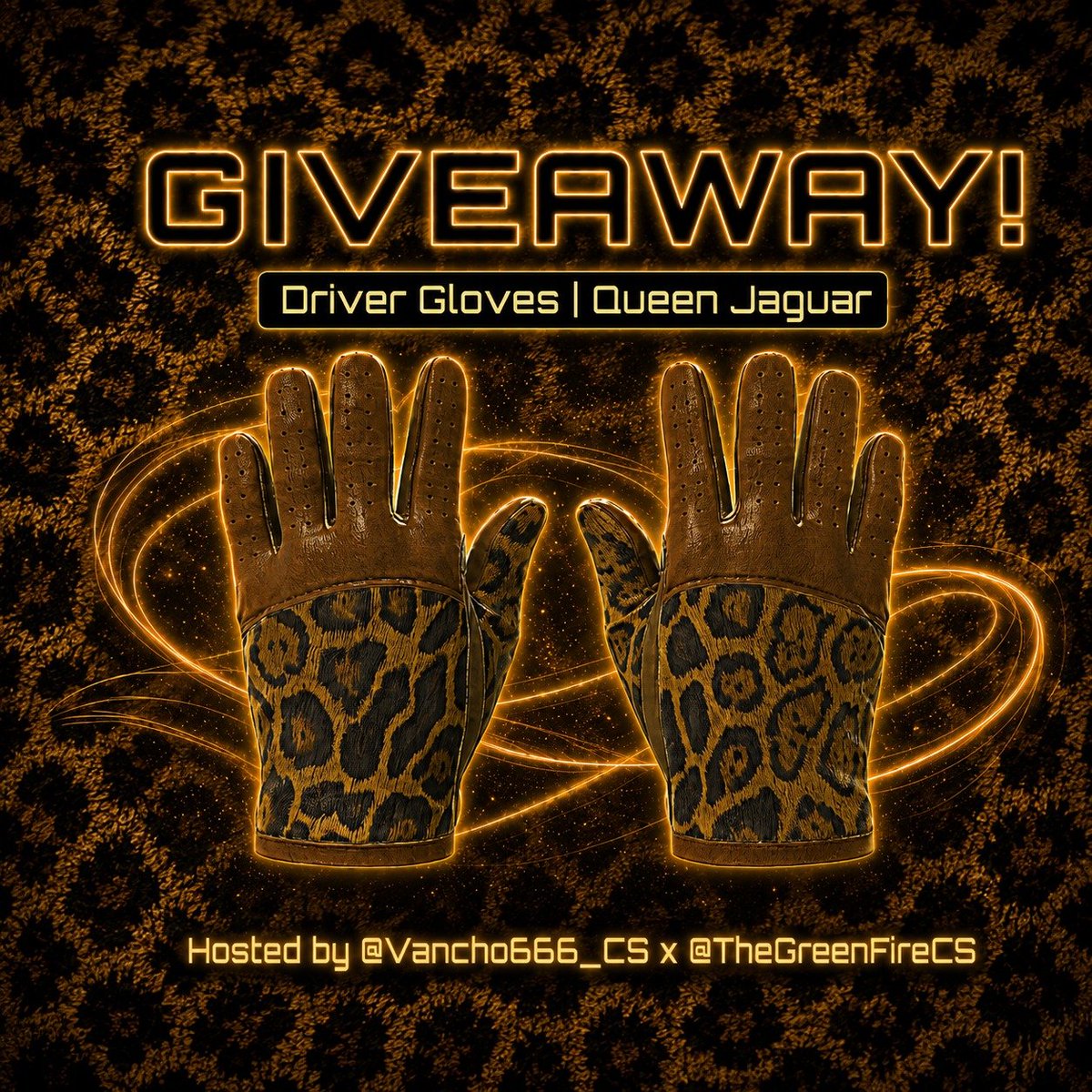 Vancho666_CS's tweet photo. Driver Gloves | Queen Jaguar BS GIVEAWAY🚨

Follow me &amp; @TheGreenFireCS 
Like &amp; RT
Tag 2 friends.

Rolled in 7 days. https://t.co/R8Dqf7iTIv