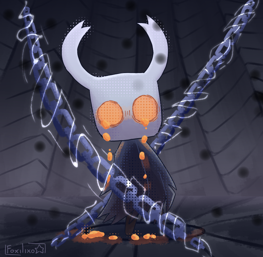 foxilixo's tweet photo. i think about this ending so so often, Hornet is literally doomed to die slowly beside her sibling who's probably in unimaginable pain - sealed siblings really is the ending of sadness and despair

#HollowKnight #Ghost #Hornet https://t.co/7O5m5o1xxV