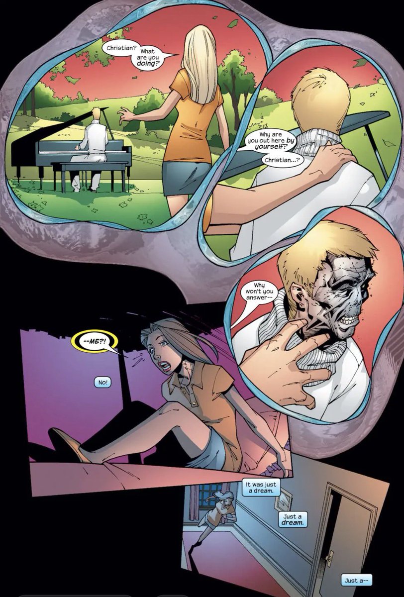 Hussy616's tweet photo. #EmmaFrosts brother who was distraught, tried to hang himself. She finds him and saves him only to be chastised by her father for the publicity nightmare. #XMen https://t.co/H2FKKTnJgV