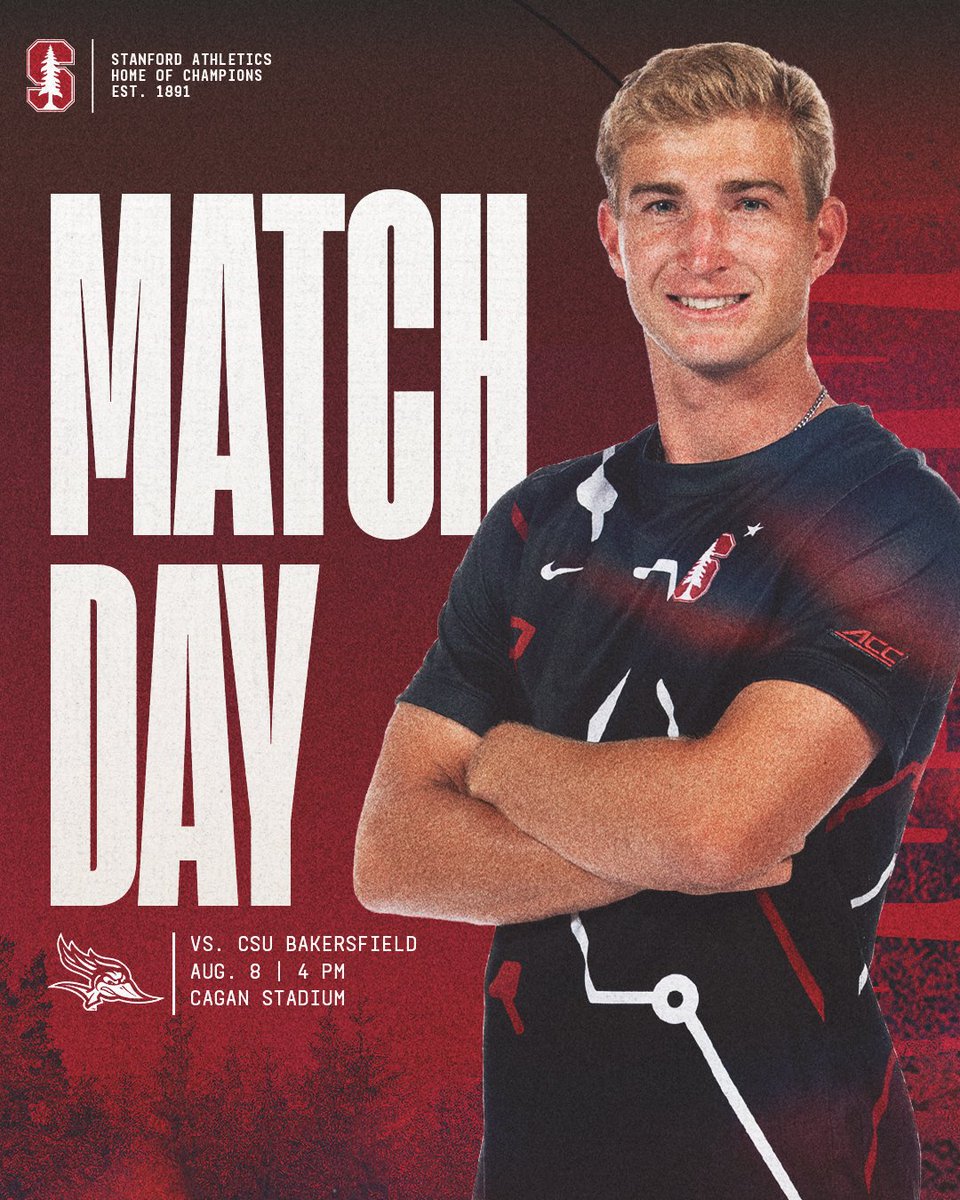 StanfordMSoccer's tweet photo. PRESEASON MATCH DAY‼️

🆚 » CSU Bakersfield (exhibition)
🏟️ » Cagan Stadium
⏰ » 4 p.m. PT
🎟️ » FREE ADMISSION 
📻 » @KZSUSportsRadio https://t.co/XbmtQUGSWm