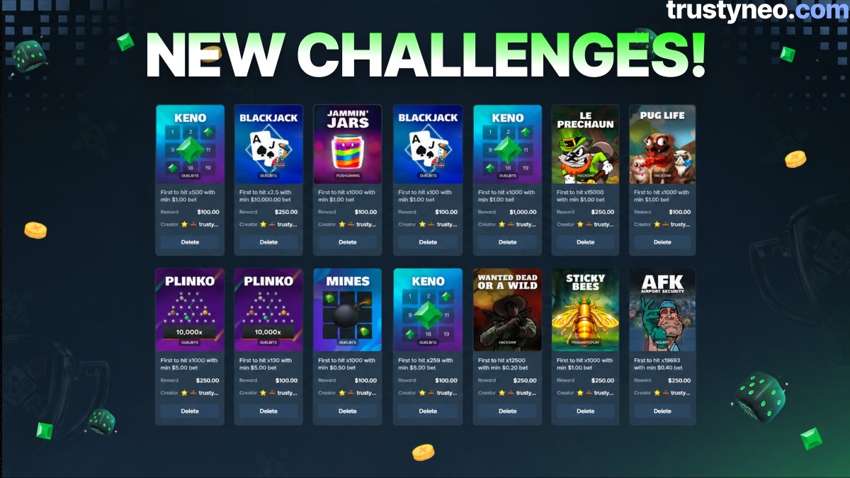 DuelbitsRewards's tweet photo. NEW CHALLENGES ARE HERE!
🎁$75 GIVEAWAY 🎁

1⃣ Follow @DuelbitsRewards 
2⃣ Like and Retweet
3⃣ Tag 2 Friends
4⃣ Join our Discord

- Ends in 48 hours.