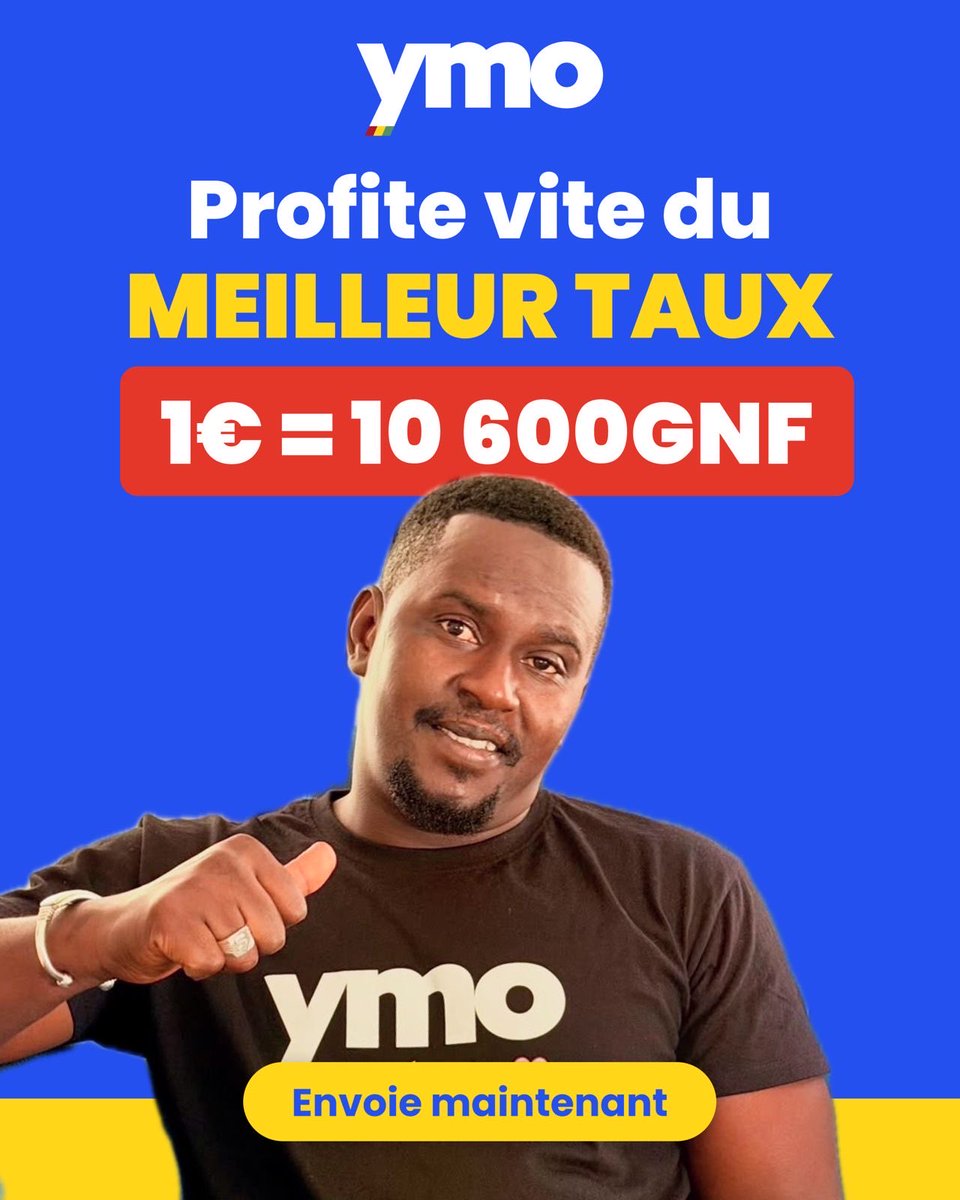 YmoGuinee's tweet photo. Profitez du taux exceptionnel avec @ymo @Alaidhyso https://t.co/S3kNkCM5j9