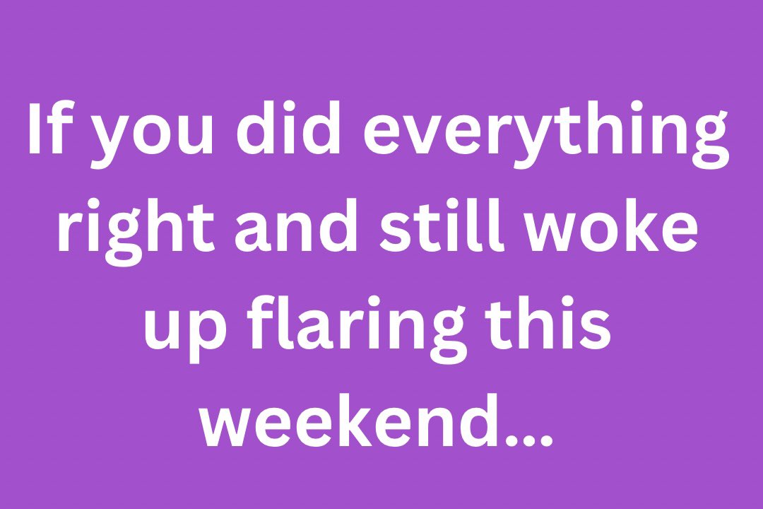 CreakyJoints's tweet photo. Remember: 

Your body isn’t a reflection of your effort. Be gentle with yourself. 

You can rest, hydrate, pace yourself, and still have a flare. That’s not failure. That’s the reality of living with a chronic illness. 💙

#ChronicIllness #Arthritis #FlareUps https://t.co/qk1SW9Tx2W