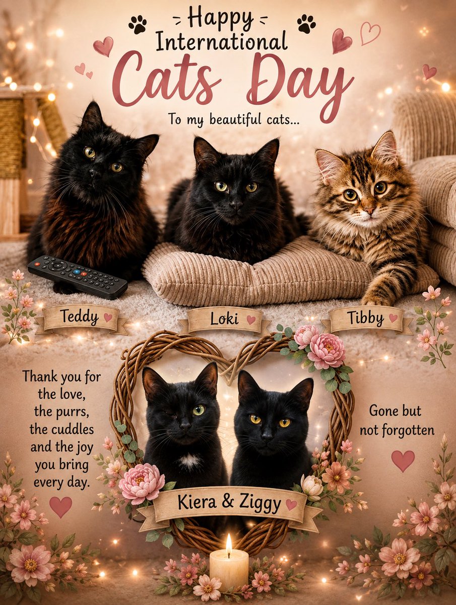 ajmcclean16's tweet photo. @rickygervais Watched during international cat day today and can imagine my Loki sitting around like that when he goes in his adventure, Teddy is the one that’s a bit special always seems stoned and Tibby is just a home body tornado 🤣 https://t.co/sUPu5aM7fE