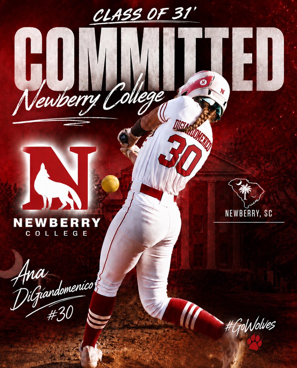 AnaDiGi30's tweet photo. Iβm super excited to announce my commitment to Newberry College to further my academic and athletic career! I would like to thank my family and friends for their tremendous support, as well as all the coaches that have helped me along the way! #gowolvesπΊβ€οΈ
@mackense27 @gold_18u https://t.co/cl08P80POZ