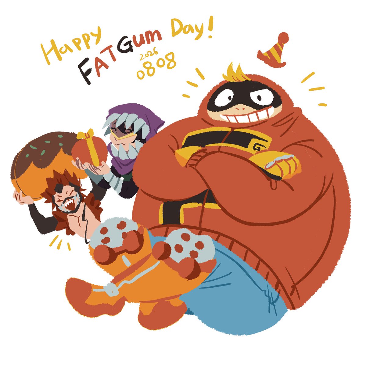 ye_oun's tweet photo. #ファットガム誕生祭2026 
생일축하해요 오사카 최고의 히어로 팻껌!!🥳🥳 https://t.co/JVsaKXSR4e