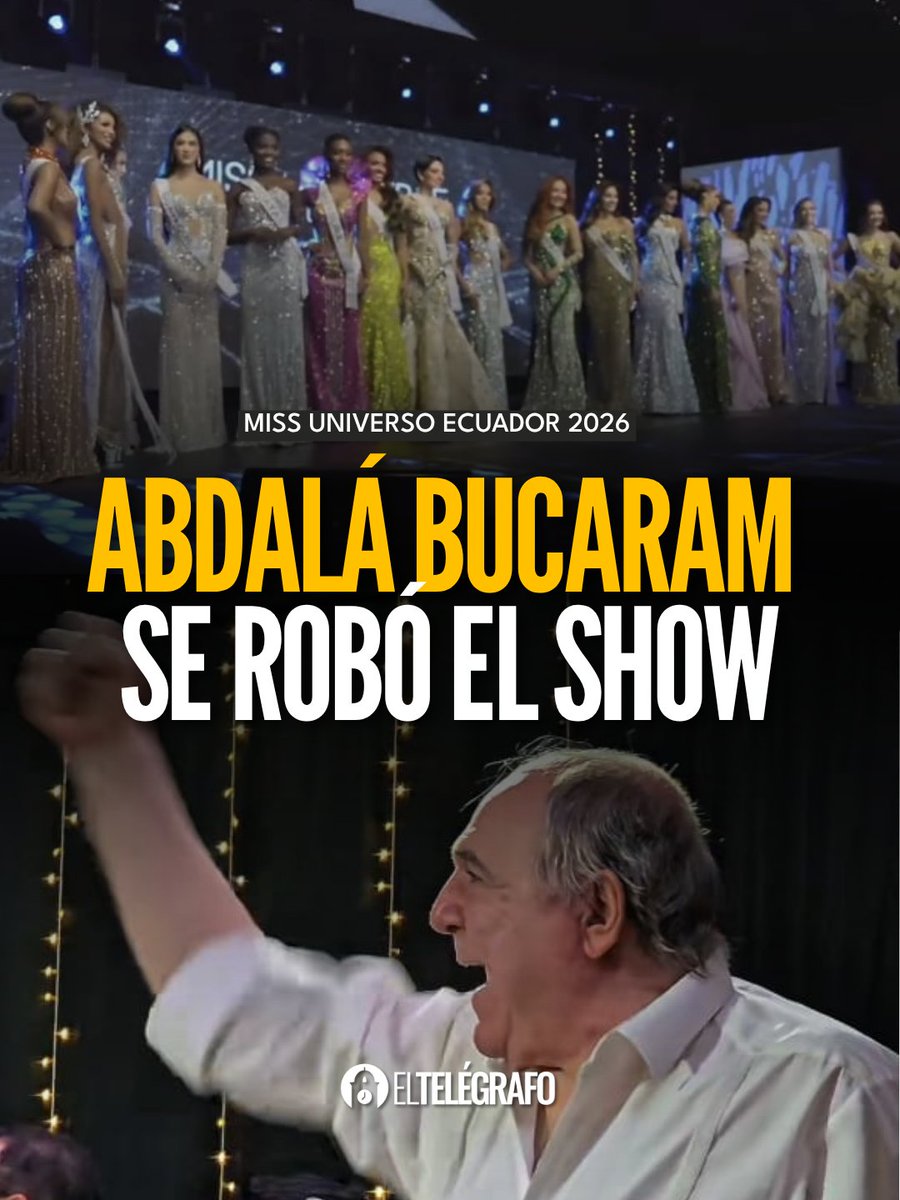 el_telegrafo's tweet photo. #MissEcuador I La gala preliminar dejó varios momentos virales. Uno de ellos fue el apoyo que el expresidente Abdalá Bucaram expresó hacia su nieta Dalia. #LéaloEnET: https://t.co/JP1l5oPaXn https://t.co/F2tB1wD12M