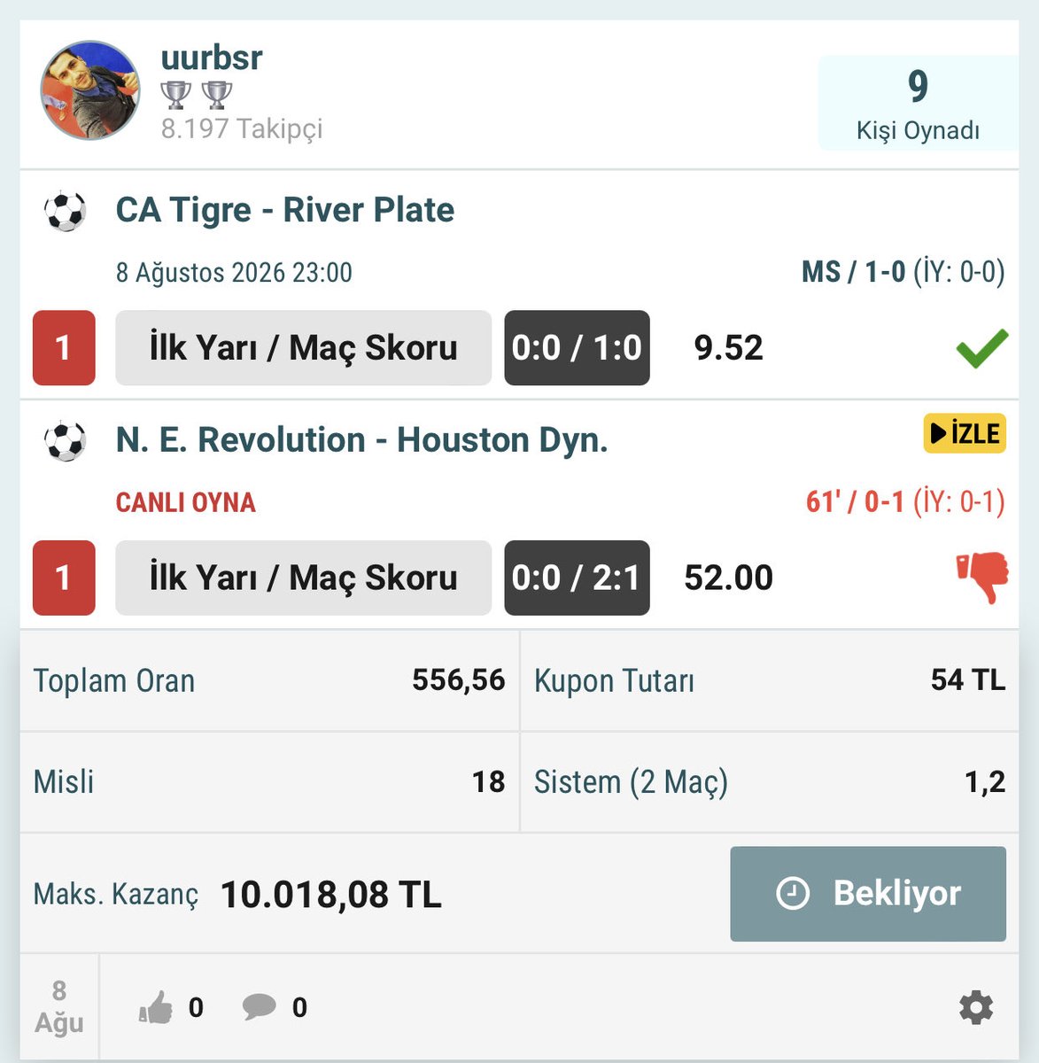 TipsSniper10's tweet photo. Son dakika ile 2. Maçımızı zaten kaybettik. 😞 beter o ev 😂😂 https://t.co/xIb7ZIUW6u