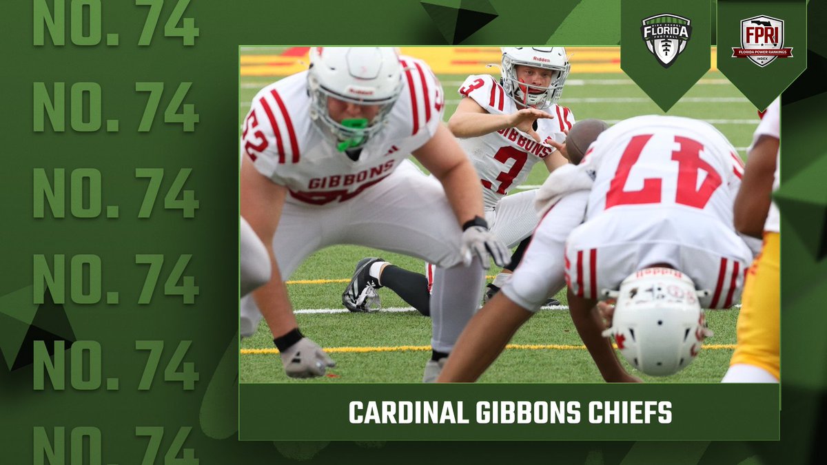 FlaHSFootball's tweet photo. Cardinal Gibbons enters 2026 with proven production in the backfield and a major reset around it.

Donte Findeson, Javian Norwood and Demarcus DeRoche lead the returners as the Chiefs face a demanding midseason stretch. 🏈

COUNTDOWN TO KICKOFF: No. 74 Cardinal Gibbons Chiefs

🔗 https://t.co/elFfNl6c52

#flhsfb #CardinalGibbons #FortLauderdale @FootballGibbons @CGHSChiefs @CGHSFL @Redskins32 @DONTEFINDESON_1 @Javian1Norwood @305_dj2 @nbrissett2 @Nick_Motosko @ChristianC70126 @Mastermindtt5 @lipton_mckenzie @FHS7v7A @FHS7v7ACollLink @HSFBamerica @MikeReno65 @chrislyke @NFHSFBBLITZ @Dwight_XOS @PatB5153 @PrepRedzoneFL @RealNews102 @LawrenceBl83397 @CenFLAPreps @HSSportsFL @offsidepreps @H2_Recruiting @football305407 @bighitslive @MISTER_F00TBALL @Prep_Gridiron @Top25PublicHSFB @Andy_Villamarzo @Benjamin_Report @najitobias @FernandezAndreC @EraPrep