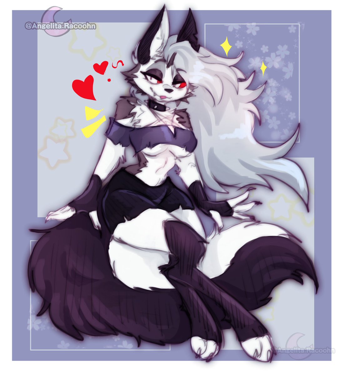 AngelitaRacoohn's tweet photo. Drawing a little to practice ^^ #loona #HelluvaBoss‌fanart #furry https://t.co/YWY278bMnJ