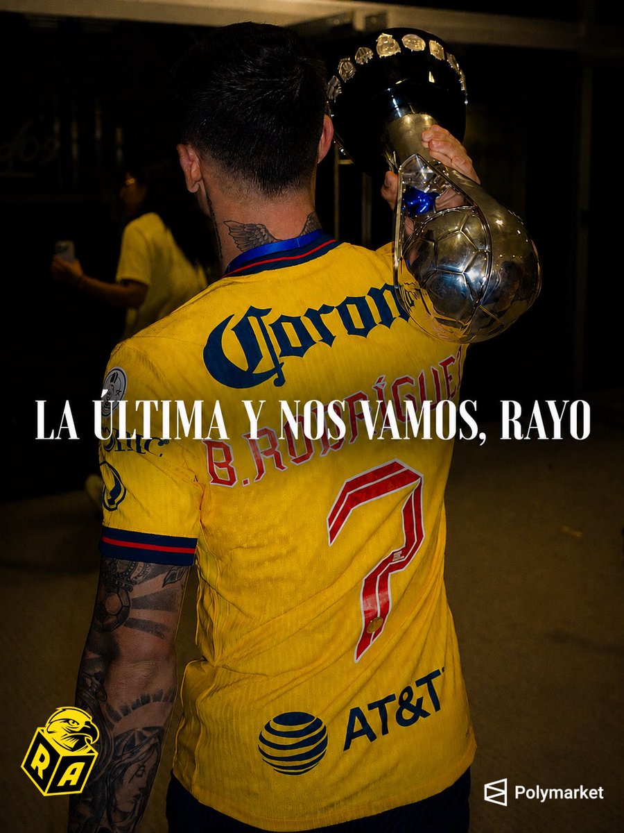 ResacaAmerica's tweet photo. POR MIL BAILES. 🫡

Parece que Brian Rodríguez jugará su último partido mañana contra Portland. 🙌

Un jugador sumamente talentoso, que supo aceptar su rol y siempre trataba de competir al 100%. 🔥

¡¡MAÑANA VAMOS CON TODO, RAYO!! ⚡️ https://t.co/4OaR393zJj
