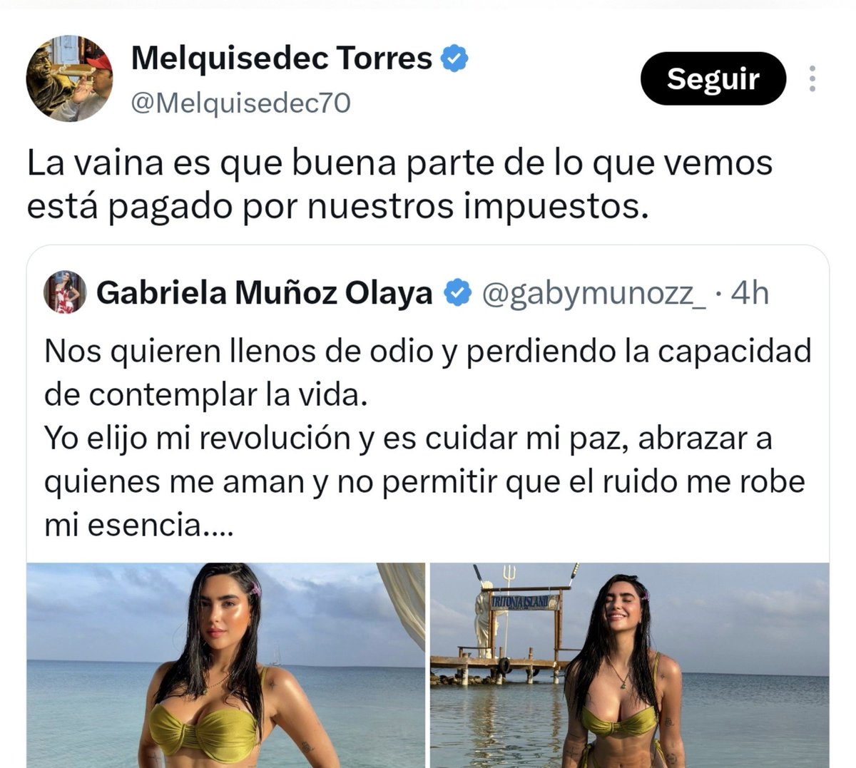 hanwenzhang1982's tweet photo. No sé qué tienen en la cabeza esos que vociferan "con nuestros impuestos". 
💩

A un servidor público o un proveedor el Estado le tiene que pagar, pero una vez pagado ese dinero ya no es dinero del Estado, mucho menos son sus impuestos!! 

Así como en el sector privado, si trabajo para un colegio, y luego con mi salario compro arroz, el arroz se compró con MI DINERO, no con el dinero del colegio!