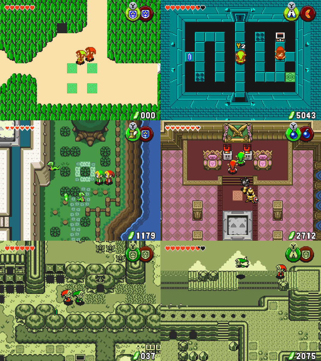 VGMuseum1's tweet photo. The Nintendo DSi version of Zelda: Four Swords Anniversary Edition contained a new world called the "Realm of Memories", which let you travel to areas from the original Zelda, but also from A Link to the Past &amp; Link's Awakening.

Only way to play it nowadays is via emulation. https://t.co/qpfp97cD3G