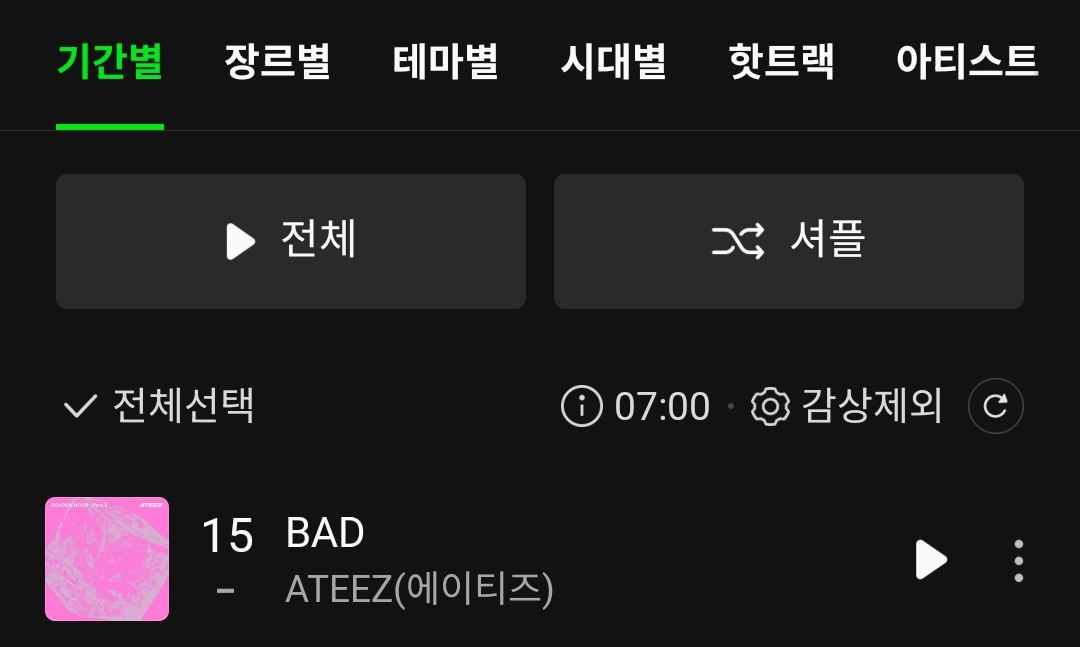 strwbrryjoongie's tweet photo. @ATEEZofficial #15 BAD on melon top100 7:00am kst chart 🩷
#ATEEZ #에이티즈 @ATEEZofficial
#BAD #GOLDENHOUR #GOLDENHOUR_Part5 https://t.co/A4OvA7W4I6