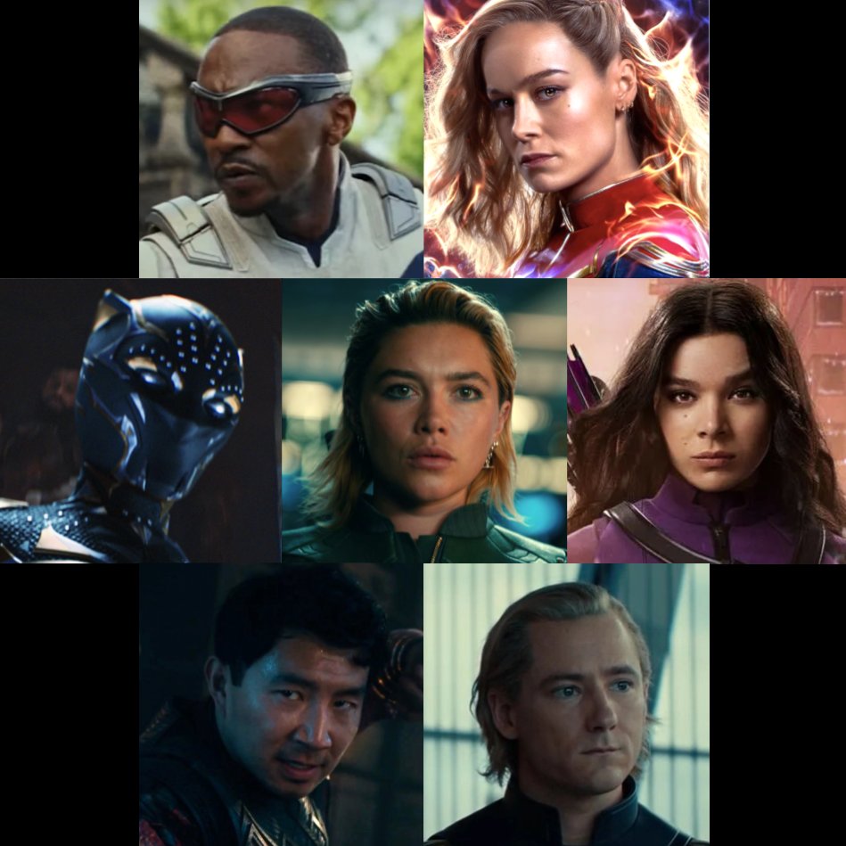 TwstdPrtzl13's tweet photo. My (semi-realistic) prediction for the MCU's post-Secret Wars Avengers roster https://t.co/SkxGhKfB2H